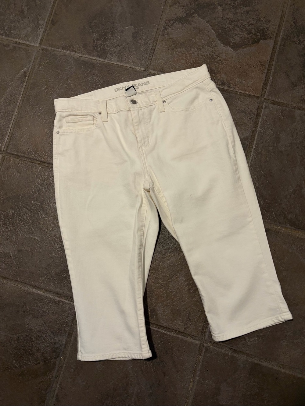 DKNY Jeans white Cropped jeans/Pants